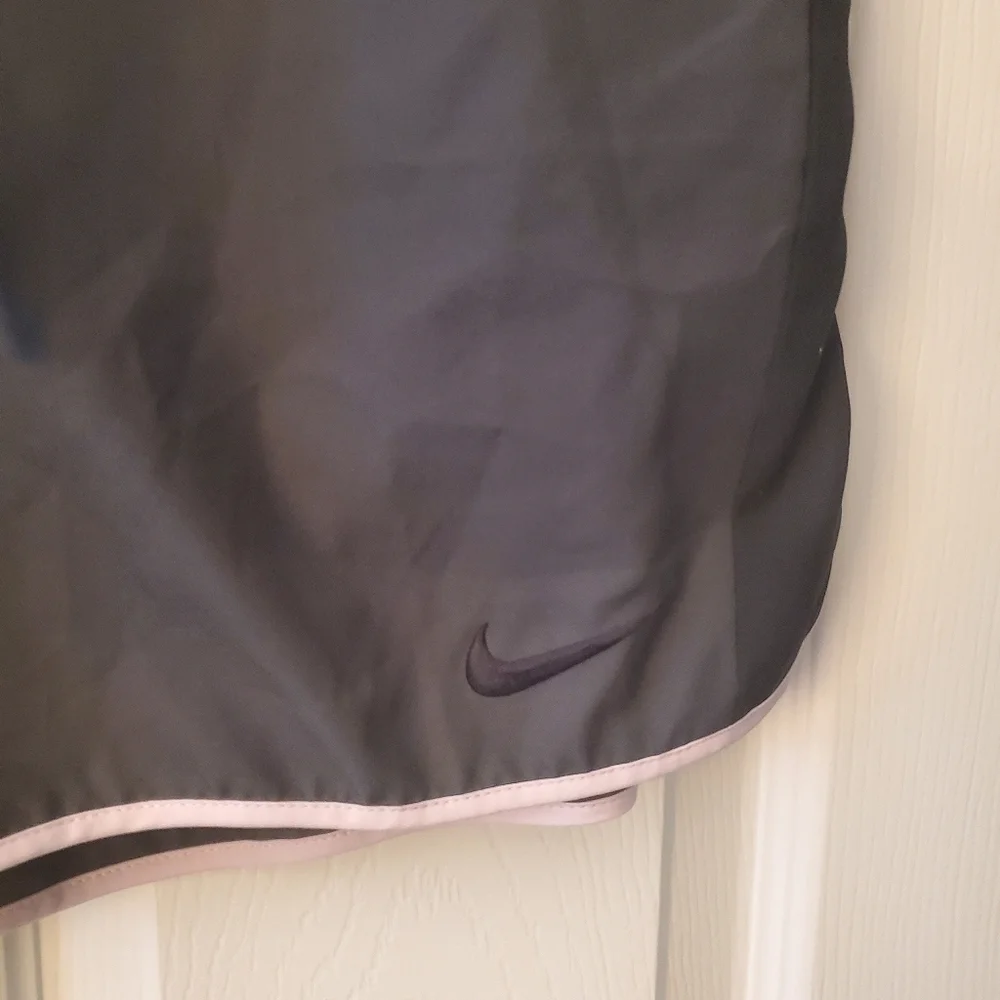 Nike Grey and Black Shorts Pink Accents Sz M